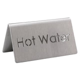 Service Ideas 1C-BF-HOTWATER-MOD Beverage ID Tent "Hot Water" 1-1/2"H X 3"W
