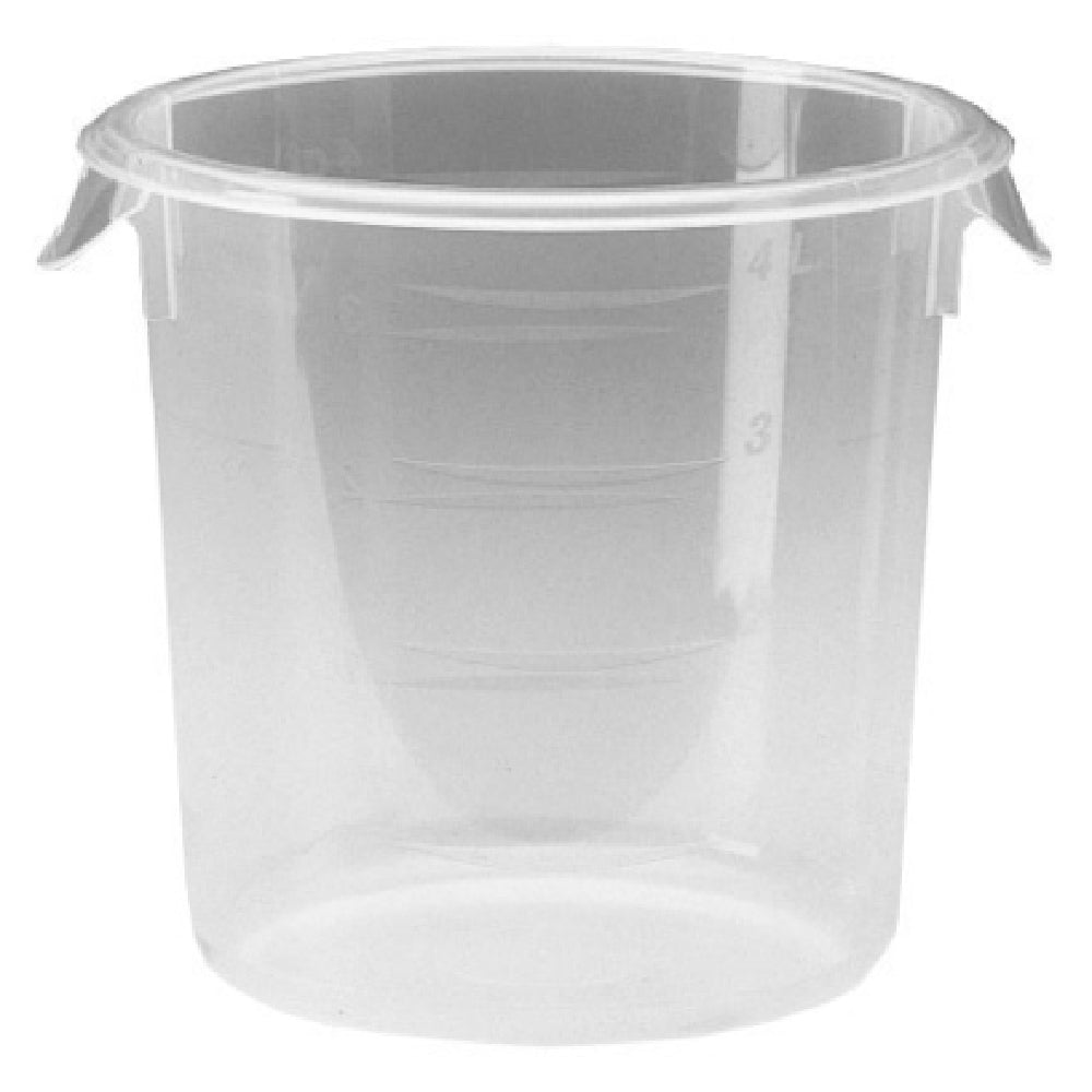Rubbermaid FG572124CLR Storage Container 4 Quart 8-1/2" Dia. X 7-3/4"H
