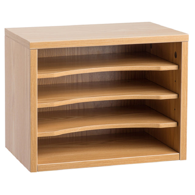 Alpine Industries ADI502-01-MEO Desk Organizer Stackable With Removable Shelves