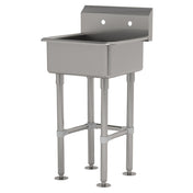 Advance Tabco FC-FM-2721 Service Sink Splash Mount Faucet Provision With Stainless Steel Legs And Flanged Feet