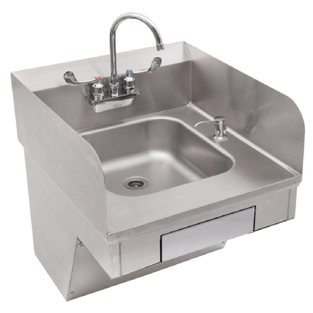 John Boos PBHS-ADA-P-STD-SSLR-X Pro-Bowl Hand Sink Wall Mount 14"W X 16" Front-to-back X 5" Deep Bowl
