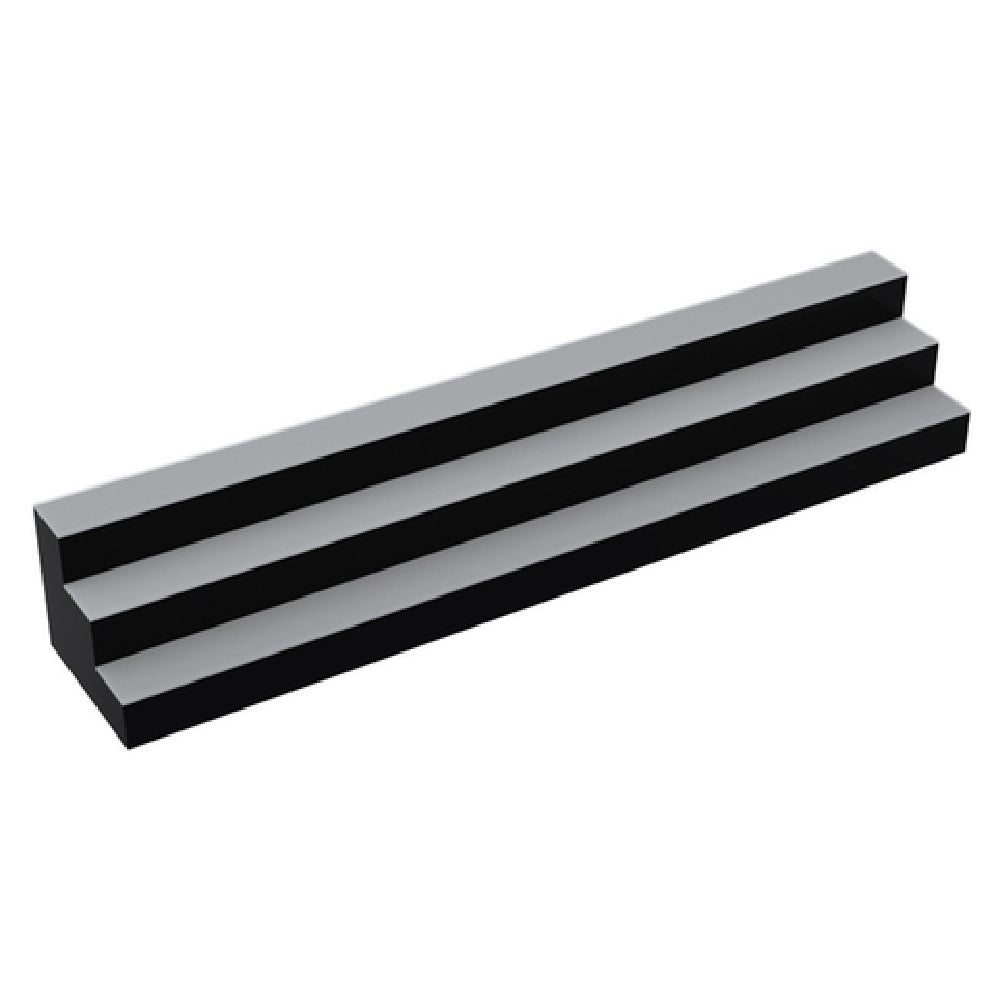 Krowne KR-3T72-R Royal Series Lighted Countertop Liquor Display 3-tier 72"W