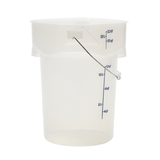 Cambro PWB22PROPP190 CamRound® FreshPro Pail With Bail 22 Qt. Capacity 11.4"L X 11.4"W X 16.2"H