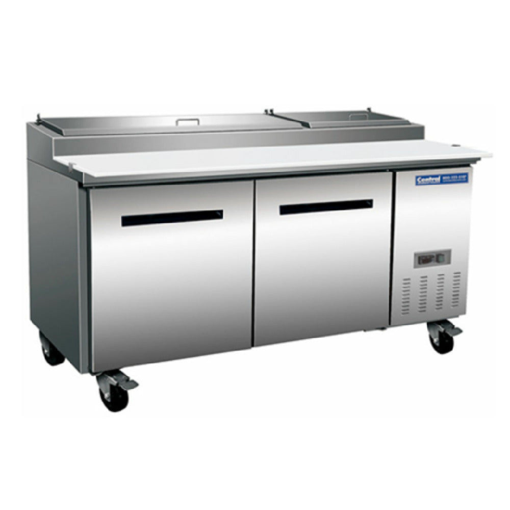 Hubert 69K-014 - Kratos® Central Exclusive Pizza Prep Table, 2 Doors, 22 Cu. Ft.