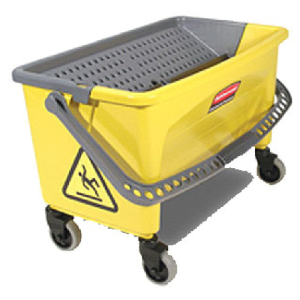 Rubbermaid FGQ90088YEL Microfiber Press Wring Bucket Ergonomic "washboard Surface"