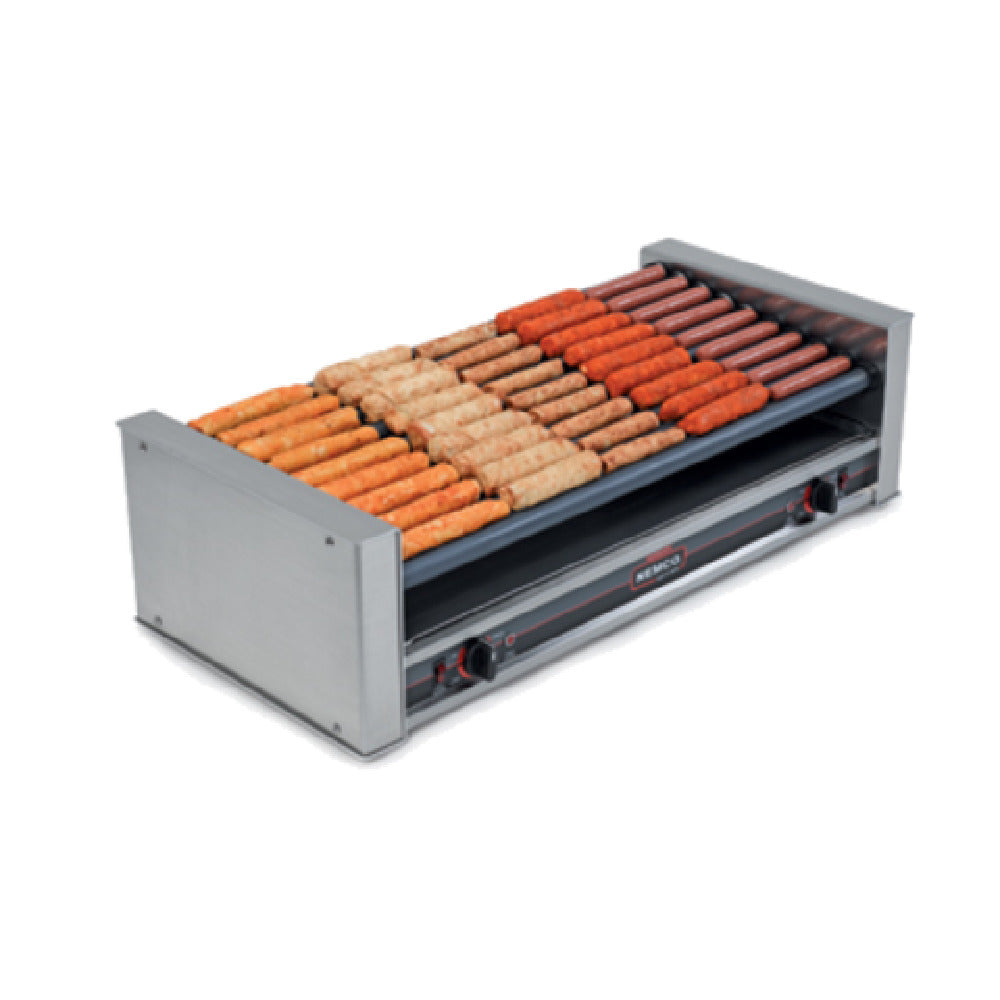 Nemco 8045SXW-SLT-230 Roll-A-Grill® Hot Dog Grill Roller-type (10) GripsIt Coated Rollers With 7° Slant