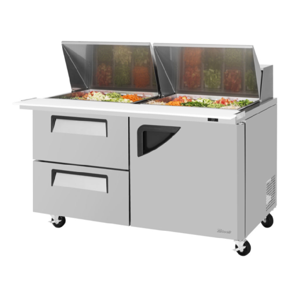 Turbo Air TST-60SD-24-D2R-N Super Deluxe Sandwich/Salad Mega Top Unit Two-section