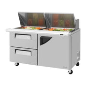 Turbo Air TST-60SD-24-D2R-N Super Deluxe Sandwich/Salad Mega Top Unit Two-section