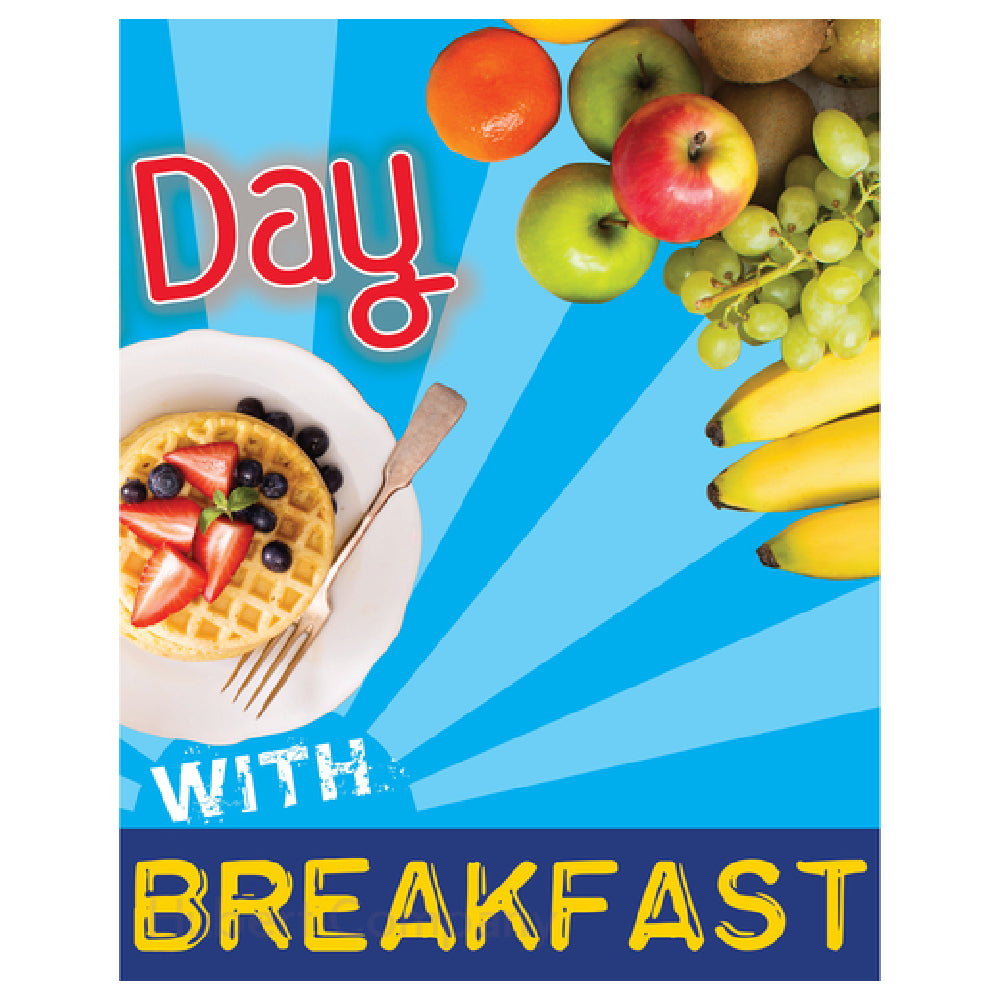 Hubert 20397 - Magnetic Sign, "Start Your Day", 17"L X 21-1/2"H