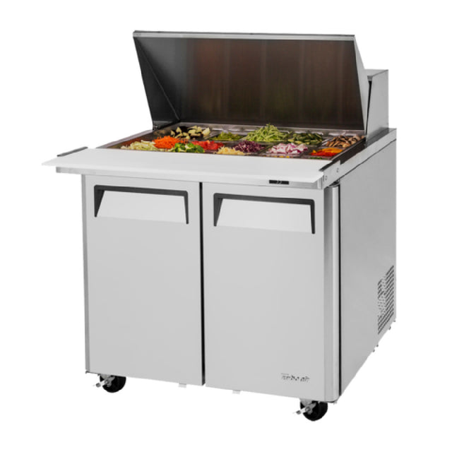 Turbo Air MST-36-15-N6 M3 Series Sandwich/Salad-Mega Top Unit Two-section Rear Mount Self-contained Compressor