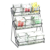 Cal Mil 1812-13 Jar Display 13"W X 9-1/2"D X 17-1/2"H 3-tier
