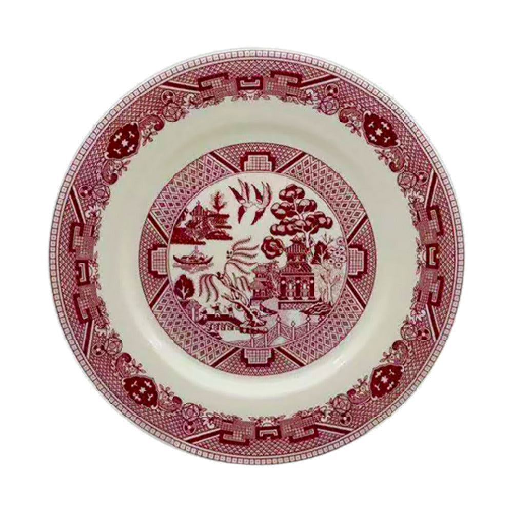 Cameo China 688-61 Pink Willow Rim Plate 6-1/4" Dia. X 3/4"H (16 Cm X 1.8 Cm)