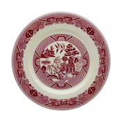 Cameo China 688-61 Pink Willow Rim Plate 6-1/4" Dia. X 3/4"H (16 Cm X 1.8 Cm)