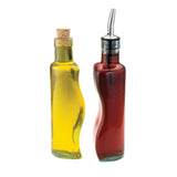 TableCraft Products 918 - Gemelli™ Bottle Set, (2) 8-1/2 Oz. Embracing Green Tinted Glass Bottles (dishwasher Safe)
