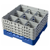 Cambro 9S800168 Camrack® Glass Rack With (4) Soft Gray Extenders Full Size