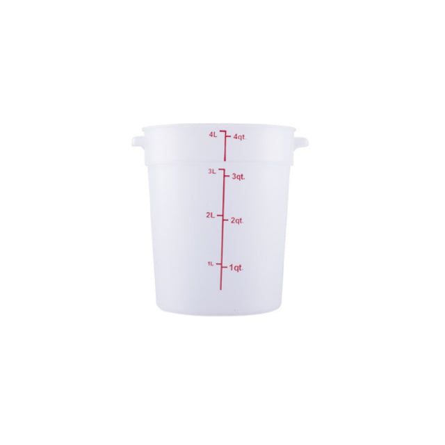 CAC China FS2P-4T Food Storage Container 4 Qt. Round