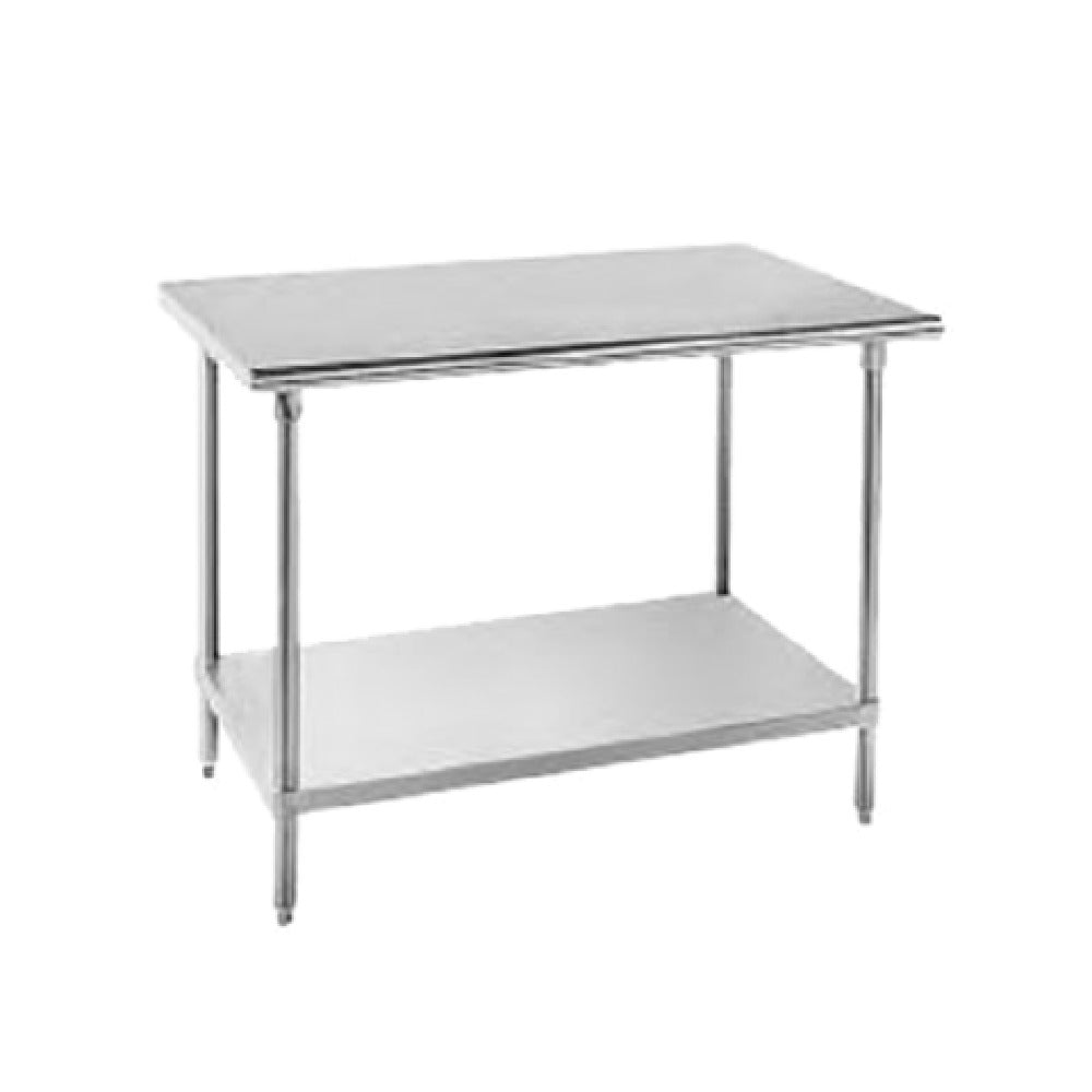 Advance Tabco MS-244 Work Table 48"W X 24"D 16 Gauge 304 Stainless Steel Top