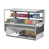 Turbo Air TOM-60L-UFD-W(B)-2SI-N Drop-In Horizontal Open Display Case Low Profile
