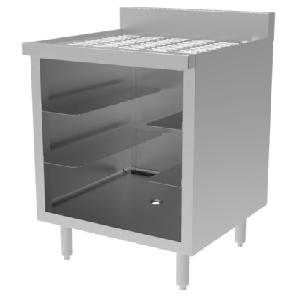 GSW USA BS-GRSC24 Glass Rack Storage Cabinet 24"W X 24"D X 33-1/4"H Open Front