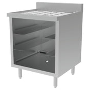 GSW USA BS-GRSC24 Glass Rack Storage Cabinet 24"W X 24"D X 33-1/4"H Open Front