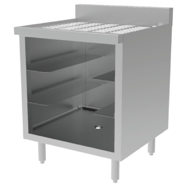 GSW USA BS-GRSC24 Glass Rack Storage Cabinet 24"W X 24"D X 33-1/4"H Open Front