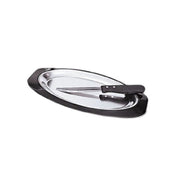Admiral Craft SIZ-1385H Sizzle Steak Platter Underliner Oval 13-1/2" X 8-1/2"