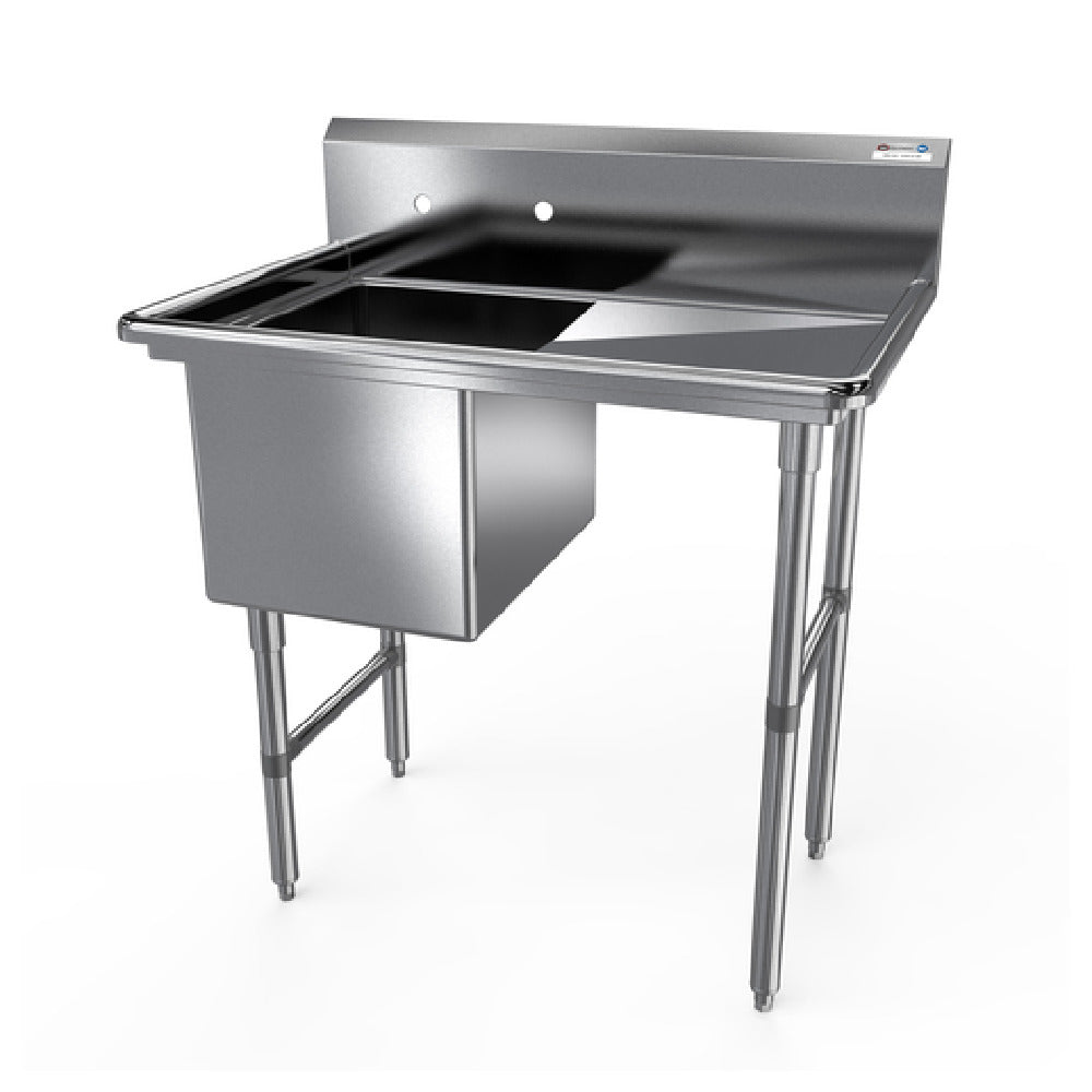 NBR Equipment 1SS-182414R18 Premium Sink One-compartment 40-3/16"W X 29-1/2"D X 44-1/16"H Overall Size