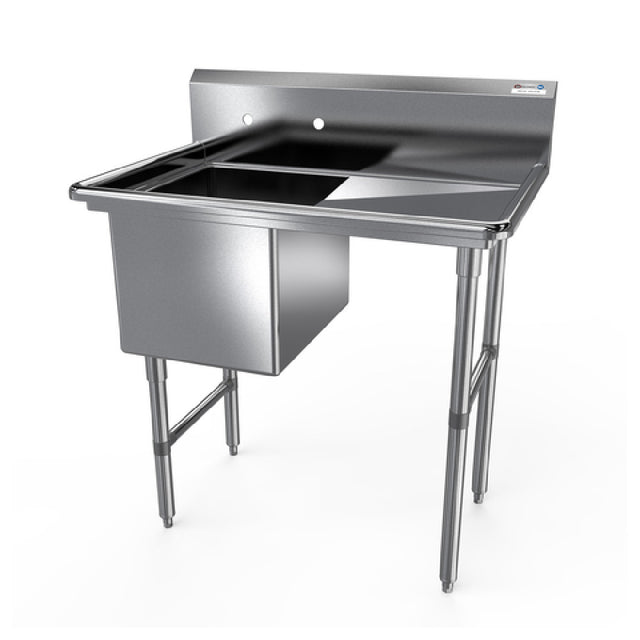 NBR Equipment 1SS-182414R18 Premium Sink One-compartment 40-3/16"W X 29-1/2"D X 44-1/16"H Overall Size