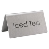 Service Ideas 1C-BF-ICEDTEA-MOD Beverage ID Tent "Iced Tea" 1-1/2"H X 3"W