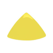 CAC China TRG-9-Y Festiware Plate 8-1/2"L X 8-1/2"W X 1"H Triangular