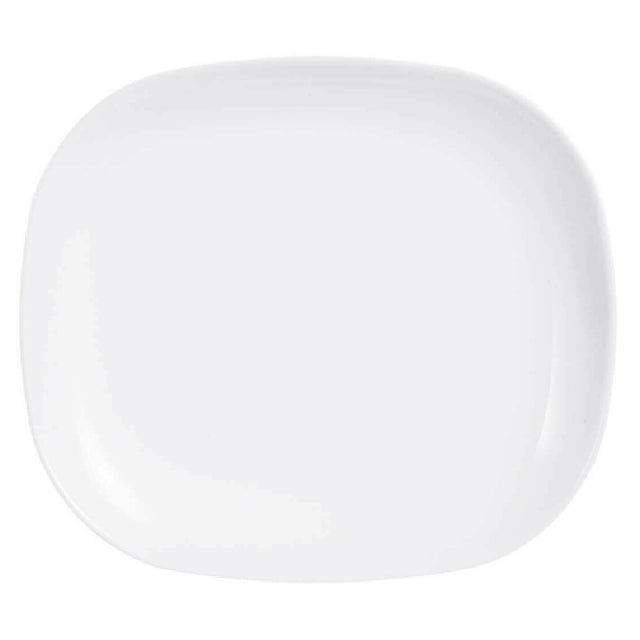 Arc Cardinal L2808 Arcoroc Evolutions White Rectangle Tray (L:8.25'' X W:7.25'') Fluorosilicate Opal Glass