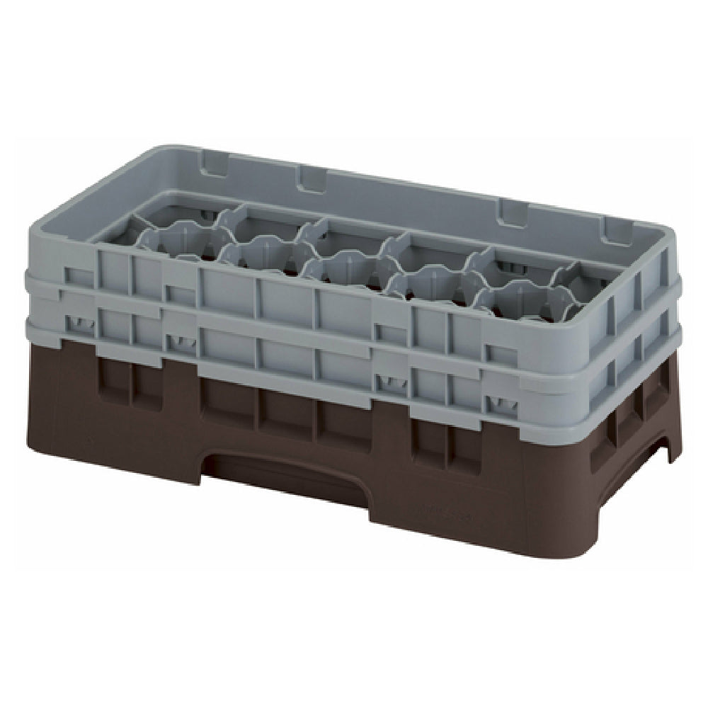 Cambro 17HS434167 Camrack® Glass Rack With (2) Soft Gray Extenders Half Size