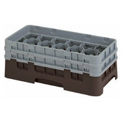 Cambro 17HS434167 Camrack® Glass Rack With (2) Soft Gray Extenders Half Size