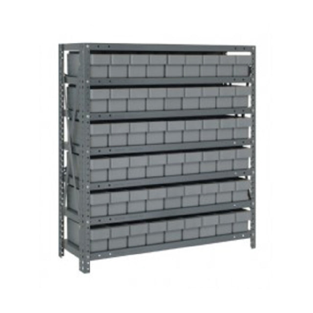 Quantum 1839-604_RED - Shelving Unit, 18"D X 36"L X 39"H, Heavy Duty