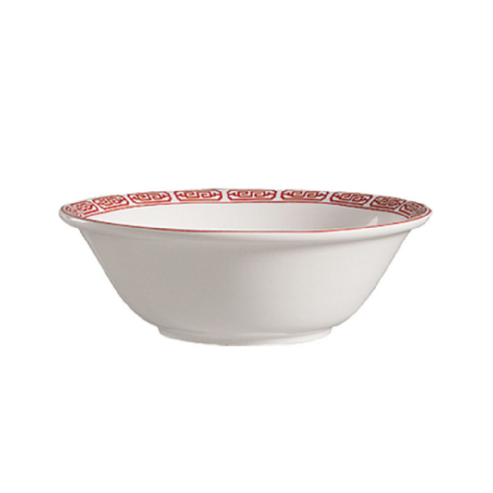 CAC China 105-84 Red Gate Noodle Bowl 36 Oz. 8" Dia. X 2-3/4"H