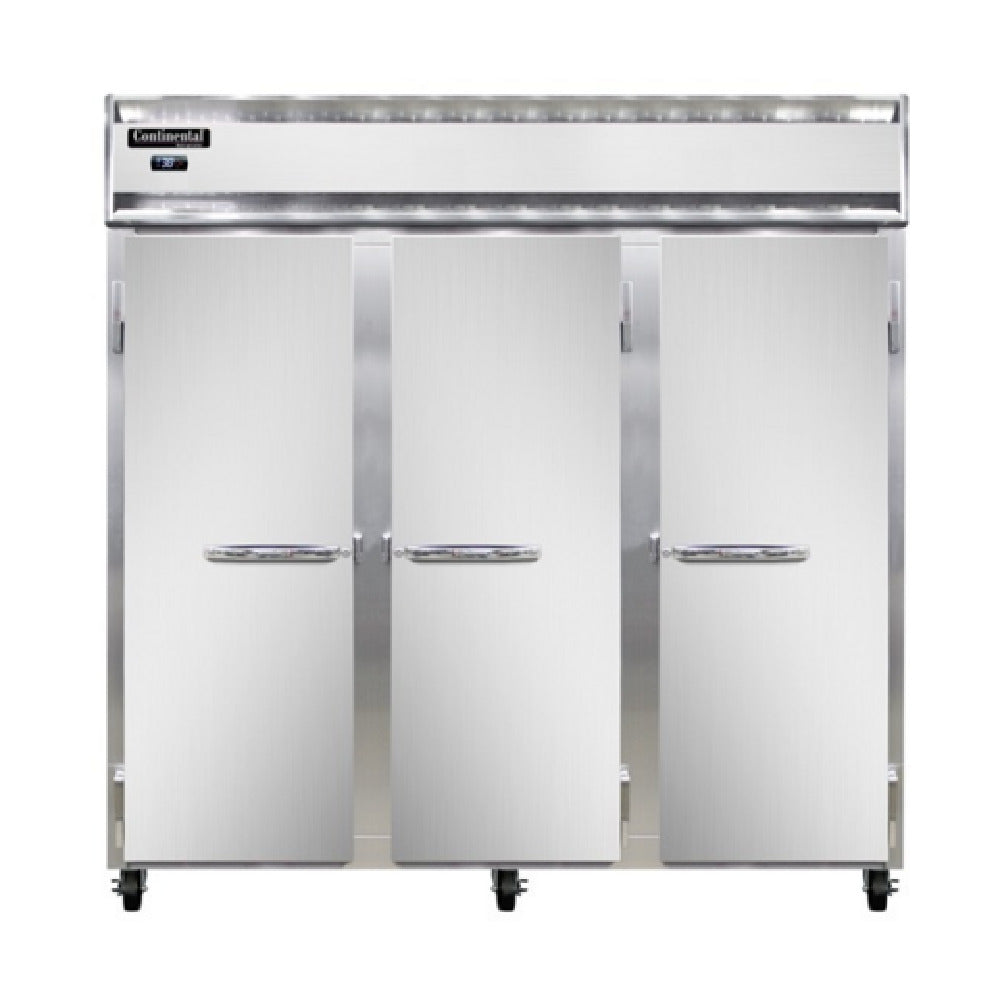 Continental Refrigerator 3RNSSPT-SD-GD Refrigerator 72 Cu. Ft. Capacity Pass-thru