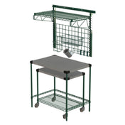 Metro CR2436PTSW Prep Table With SmartWall And Cart 36"W X 24"D