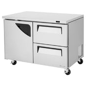 Turbo Air TUF-48SD-D2-N Super Deluxe Series Undercounter Freezer Two-section 48-1/2"W X 31"D X 35-5/8"H