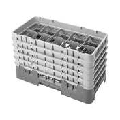 Cambro 10HS958119 Camrack® Glass Rack With (5) Soft Gray Extenders Half Size