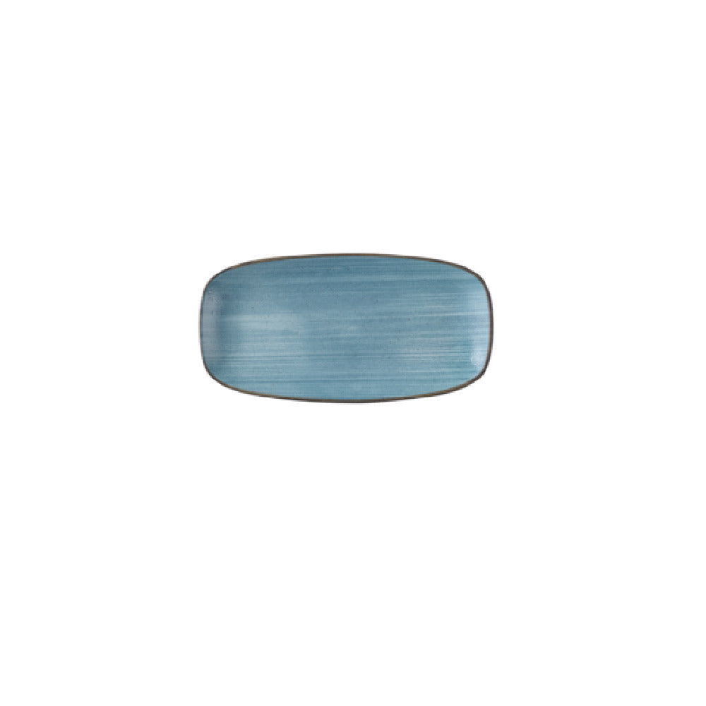 Churchill China SRBEXO111 - Teal Chefs Oblong Plate, 11 3/4X6 ", Ceramic