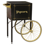 Gold Medal 2689BKG - Black & Gold Fun Pop Cart, 18-1/4" X 18-1/4", Silk-screened "Popcorn" Graphic