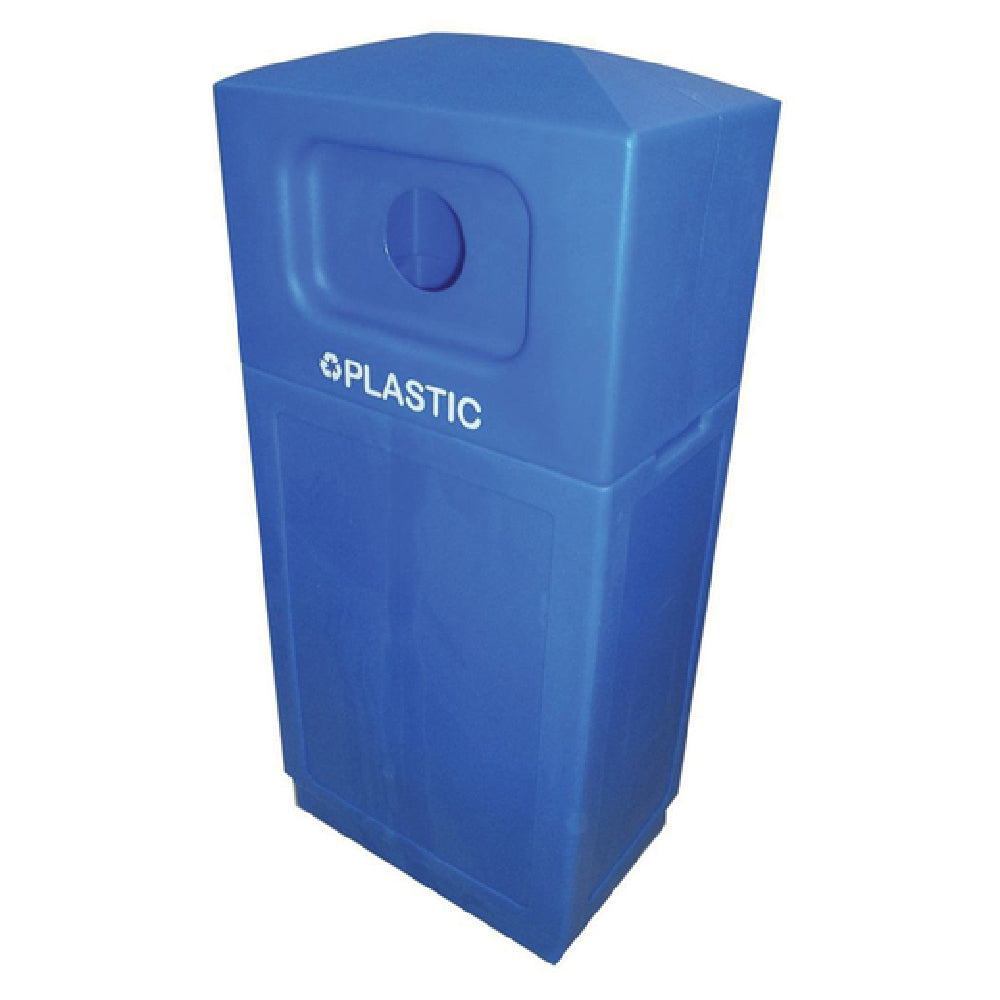 Hubert 41482 - Recycle Bin, "Plastic", 39 Gallon