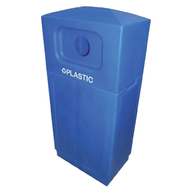 Hubert 41482 - Recycle Bin, "Plastic", 39 Gallon