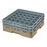 Cambro 36S434184 Camrack® Glass Rack With (2) Soft Gray Extenders Full Size