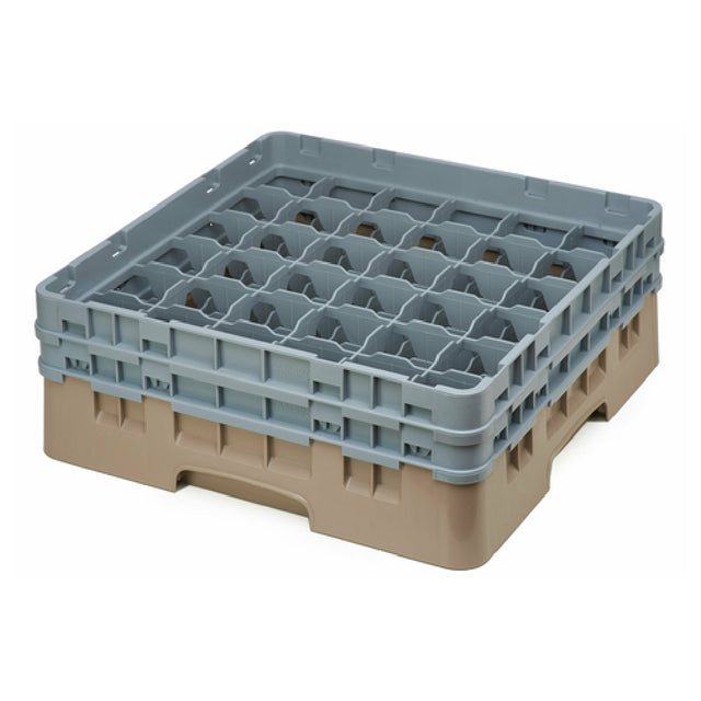 Cambro 36S434184 Camrack® Glass Rack With (2) Soft Gray Extenders Full Size