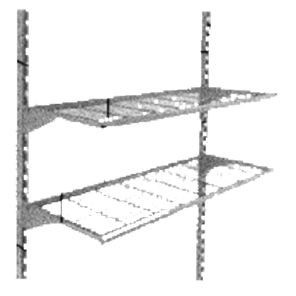 SPG MX1242GR - Amco Mod-A-Flex® Shelf, Wall-mounted, 40-1/2"W X 11-3/4"D