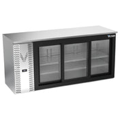 Victory VBBN72HC-F-GS-S - Back Bar Refrigerator, Food Rated, Three-section