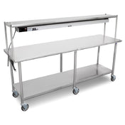 John Boos ET6-2484SSW-X Expediting Table 84"W X 24"D 16/300 Stainless Steel Flat Top