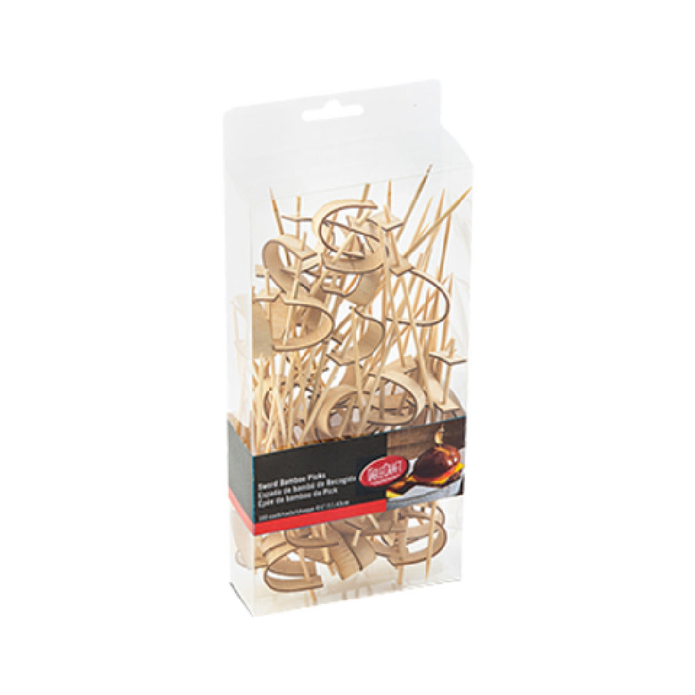 TableCraft Products BAMPS6 - Cash & Carry Sword Pick, 5-7/8", Bamboo (50 Per Pack) (must Be Purchased In Multiples Of 12 Packs)