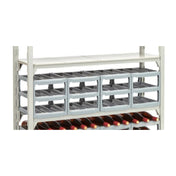 Cambro CSWRKIT18P12151 Camshelivng Wine Rack Kit Includes: Pack Of (12) Each Wine Rack 18" Cradles And (8) Bags Of (4) Each Connectors (32 Total Connectors)